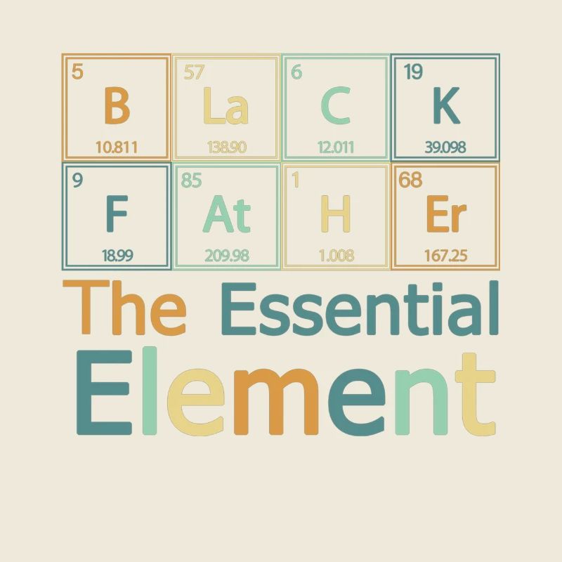 Black Father Essentielles Element Periodensystem