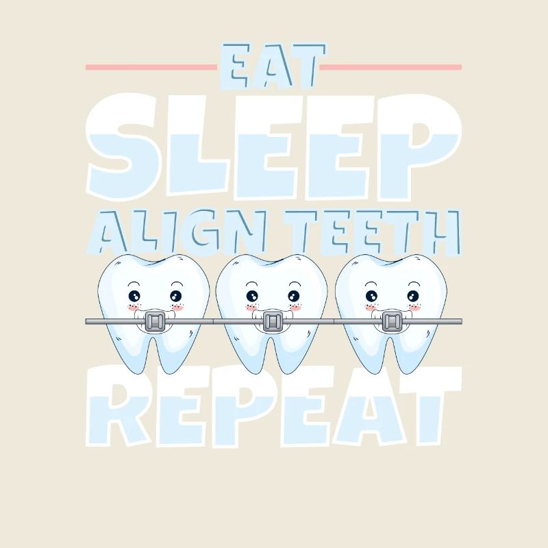 Manger Dormir Aligner les dents Dentiste