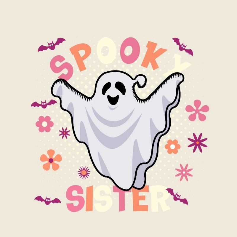 Drôle Halloween Sœur Spooky Sister