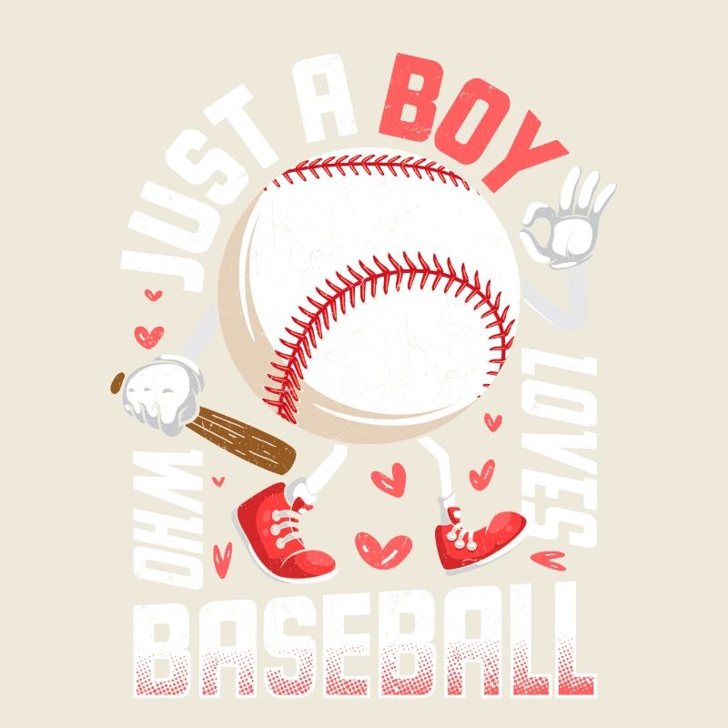 Lustig, nur ein Junge, der Baseball-amerikanischen