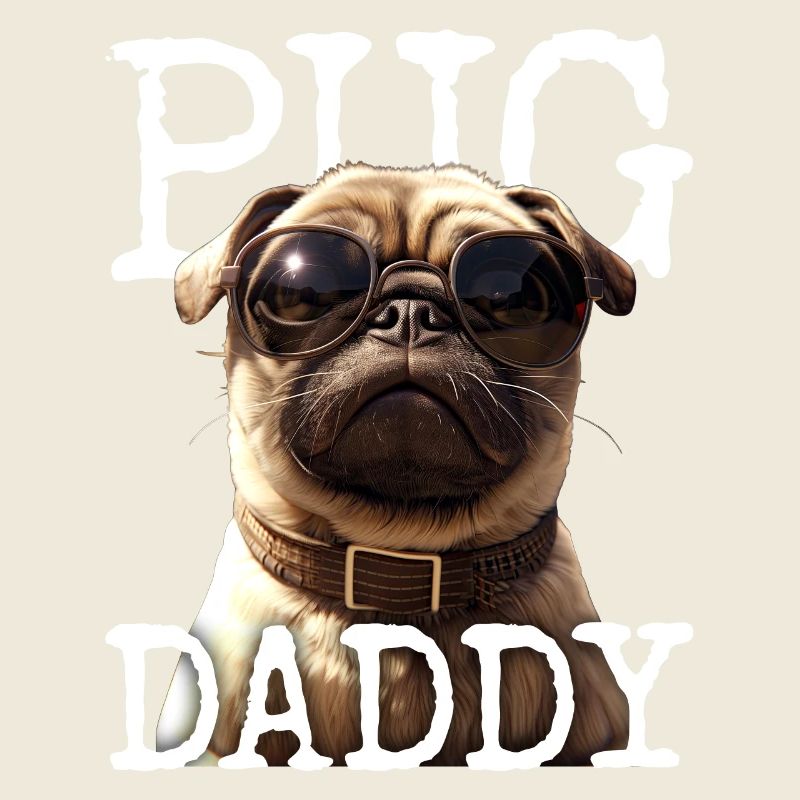 Pug Daddy Pug Dad Father's Day Pug Dad Cute Pug