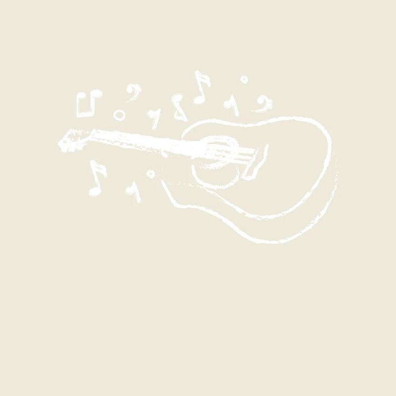 Guitare dessinée au trait