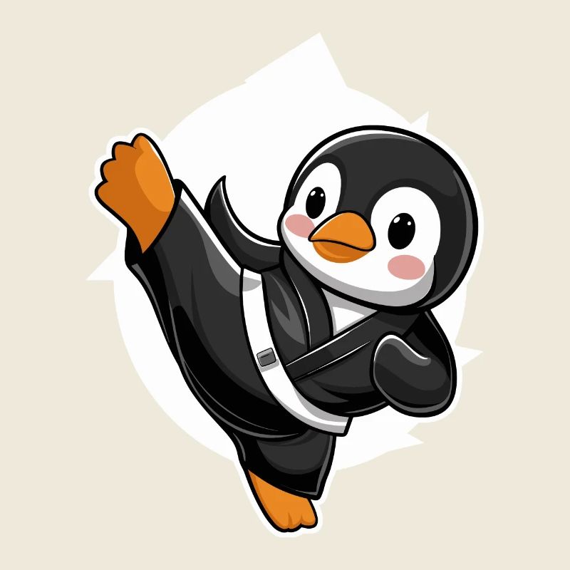 Ninja Penguin Maître de Karaté