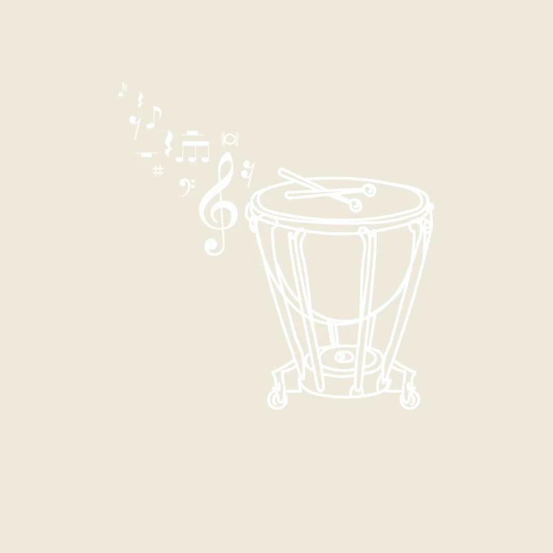 Dessin au trait dessiné Timbales