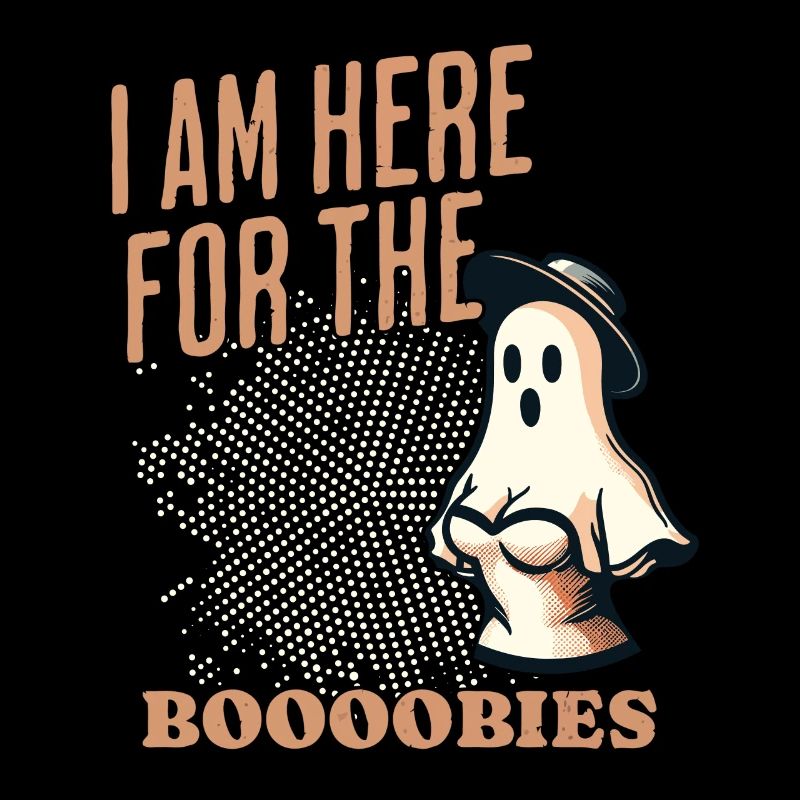 Funny ghost saying for the boobies