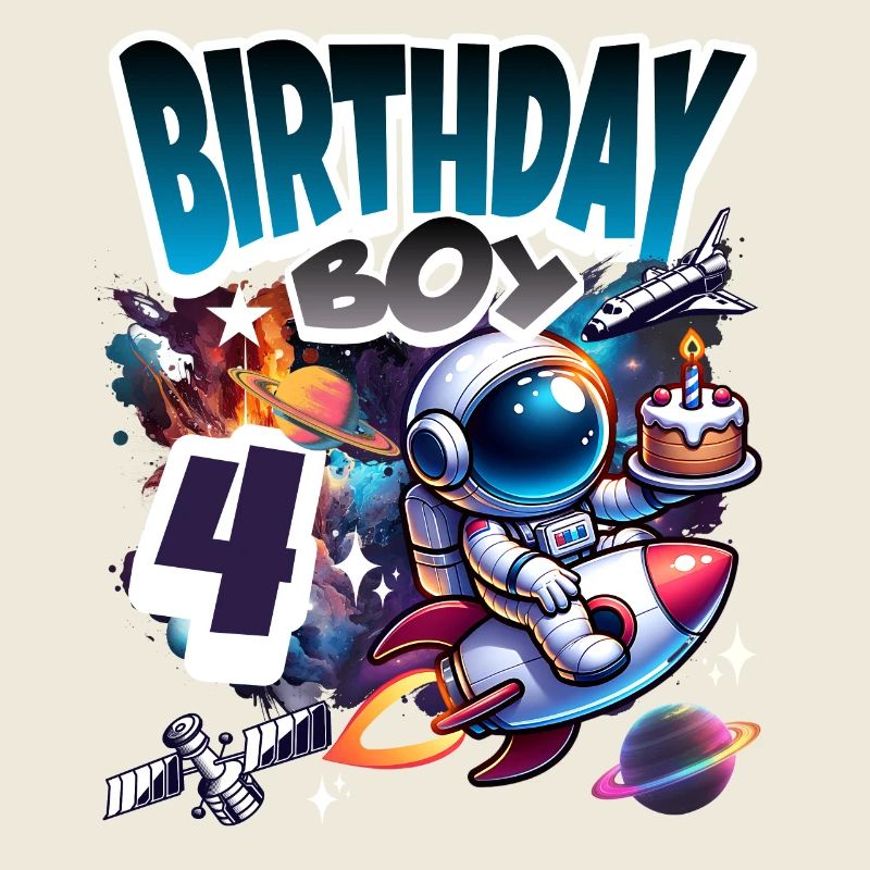 Astronaute 4e anniversaire Espace
