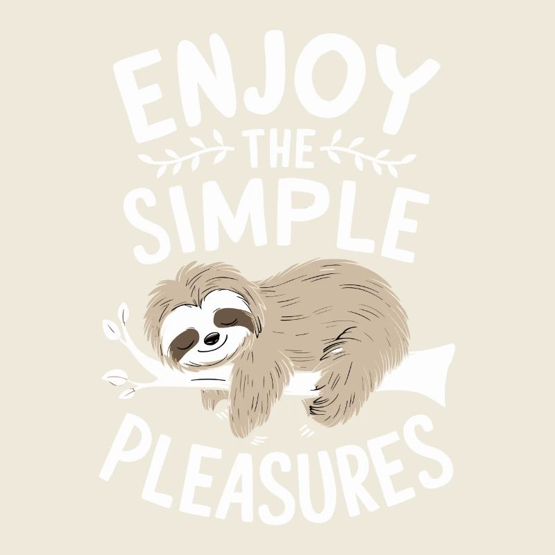Profitez des plaisirs simples de Sloth Inspiring