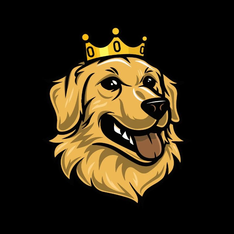 Golden Retriever Hund Krone