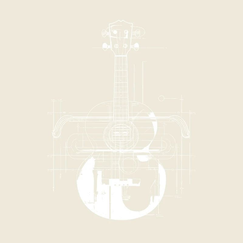 Ukulele Zeichnung