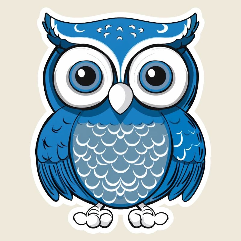 Niedliche Eule Kawaii Maskottchen