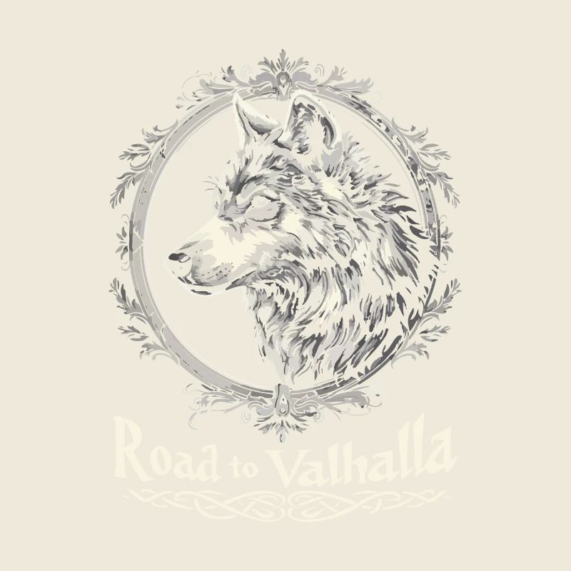 Road to Valhalla Wikinger Wolf Design
