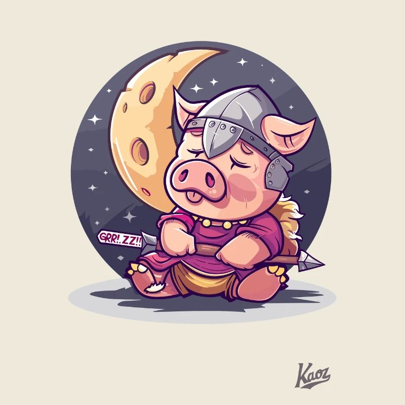 Vin doux Viking sommeil, lune et étoiles