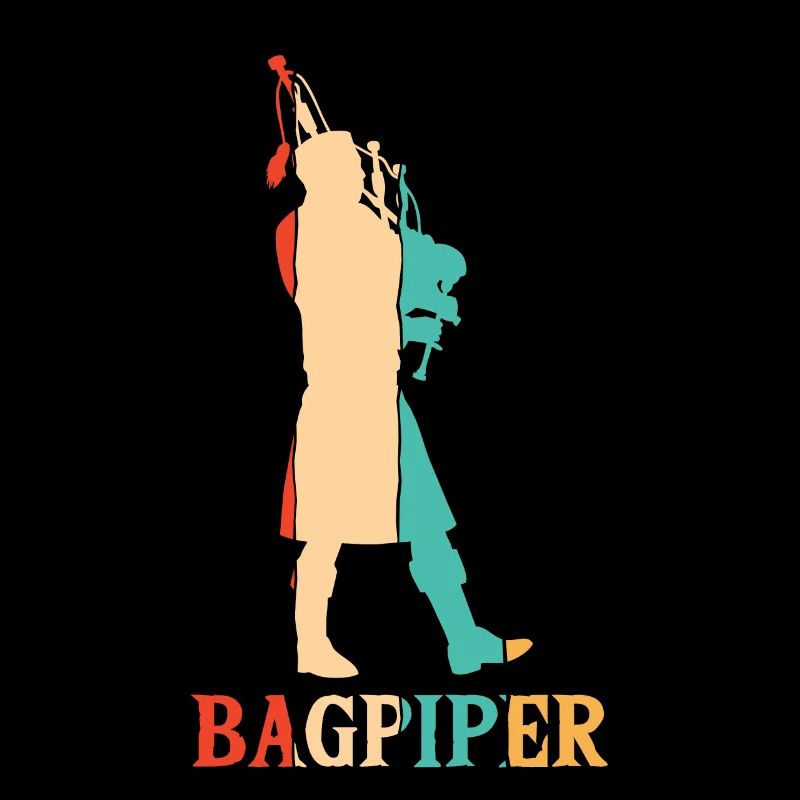 Retro Great Highland Bagpipe Lessons Blowpipe
