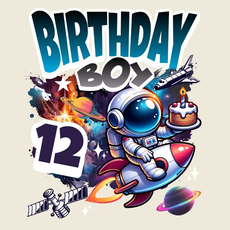 Astronaut 12th Birthday Space