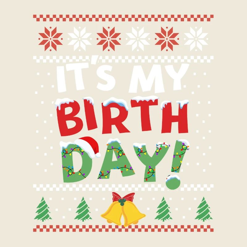 C’est ma tenue de Noël drôle d’anniversaire