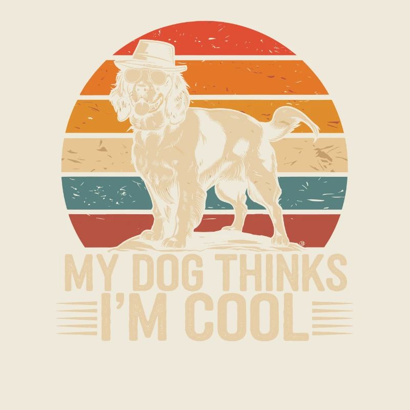 Épagneul Breton Mon chien pense que je suis cool