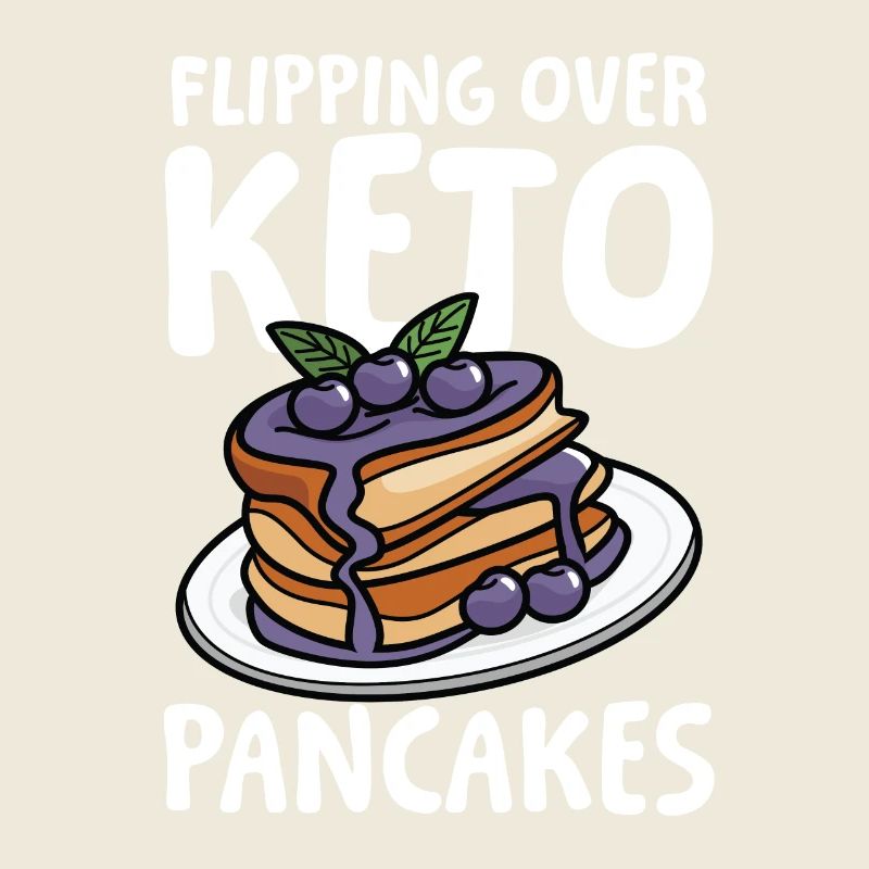 Flipping Over Keto Pancakes für einen Diät Plan