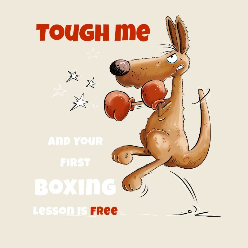 Tough Me Boxing Lesson Boxer Känguru
