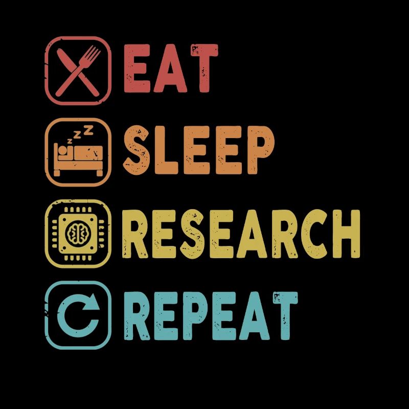 Manger Sommeil Recherche Répéter STEM Scientist Steminist