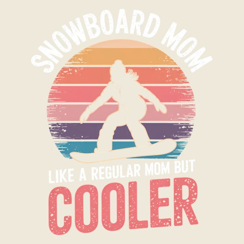 Snowboarderin Spruch Mama Snowboarding Geschenk