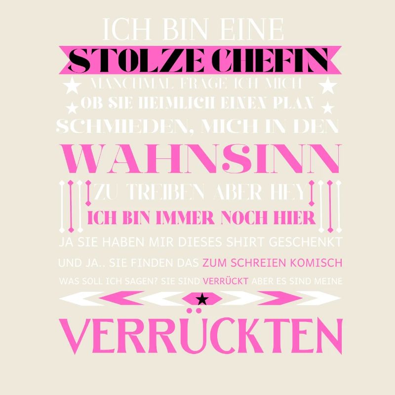 Ich bin eine stolze Chefin von einer Truppe