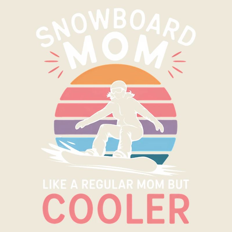 Snowboarderin Spruch Mama Snowboarding Geschenk