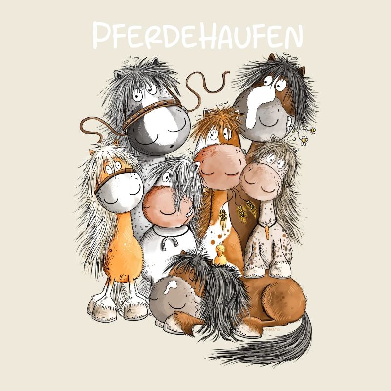 Pferdehaufen Pferde Team Herde Pferd