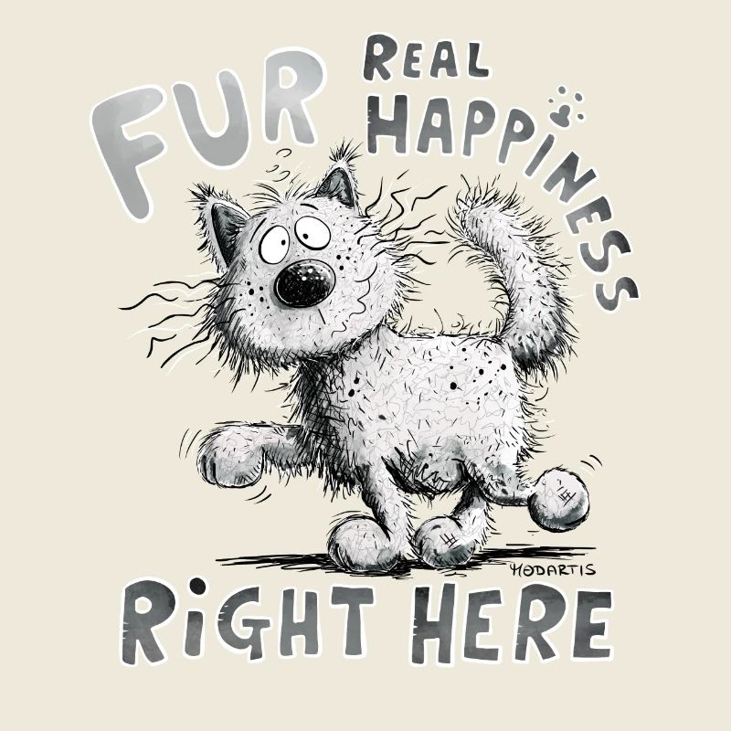 For Realy Happiness Right Here Cat Saying Cats