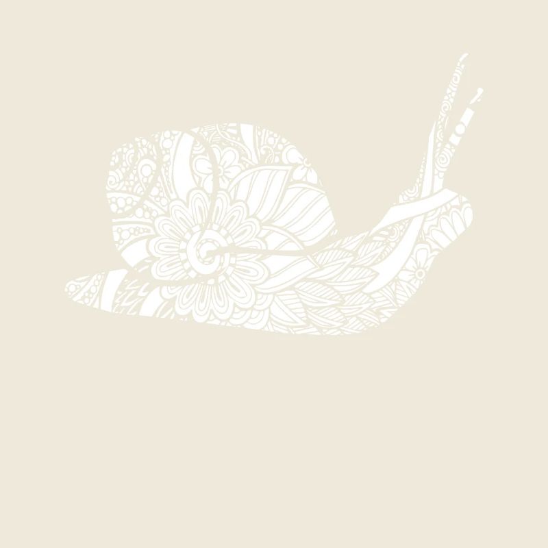 Snail Snail Floral Pattern