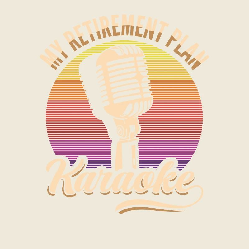 My Retirement Plan Karaoke Microphone Retro