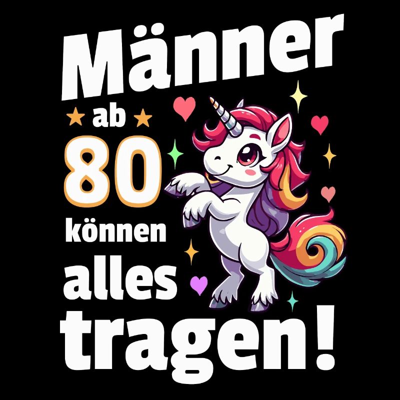 Mann 80. Geburtstag. Lustiger Spruch Geschenkidee