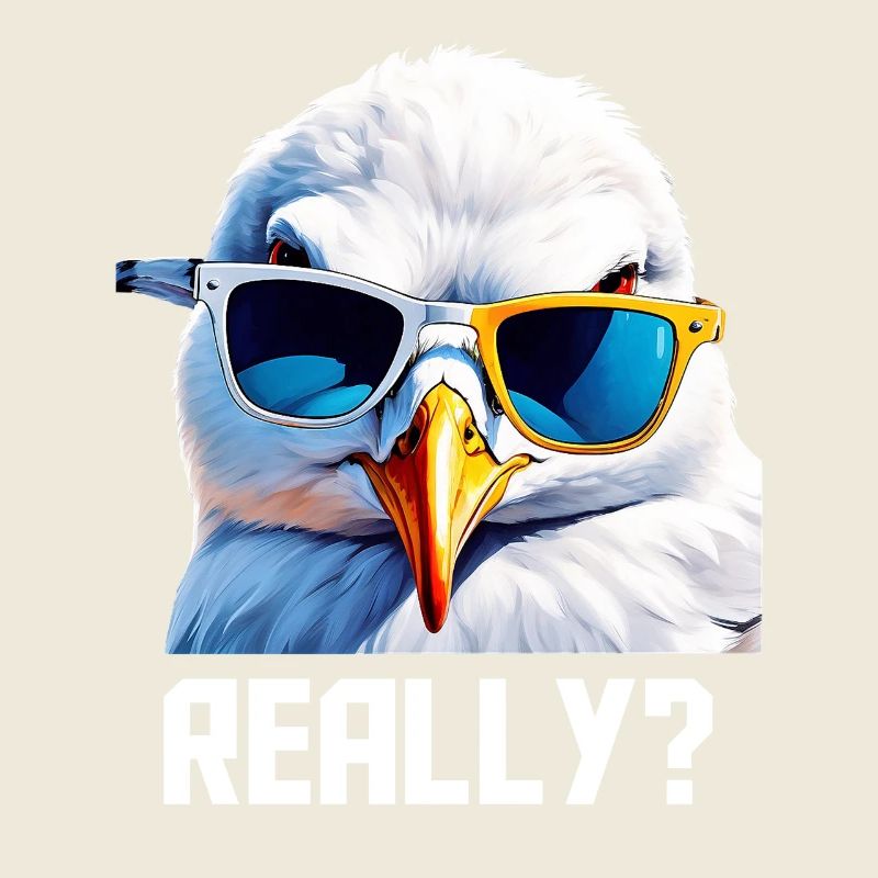 Really - Seagull with sunglasses