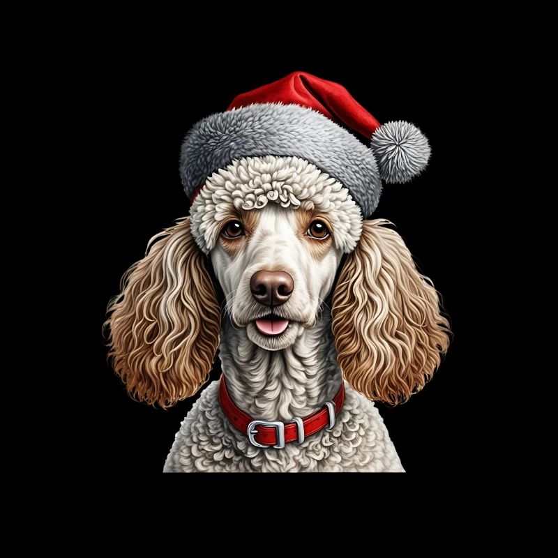 Caniche de Noël chien