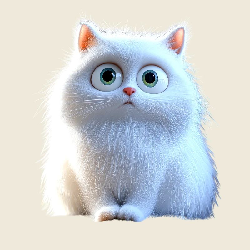 Chat Angora Blanc Chat Angora Chats Angora Mignons