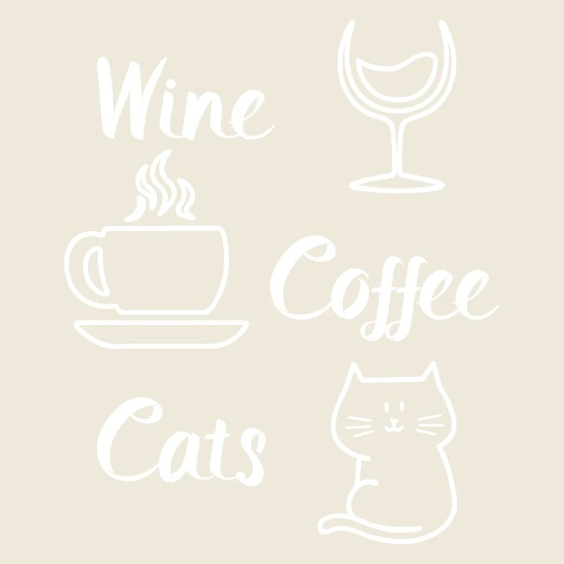 Cocktail Wine Coffee Cats Corkscrew Wine