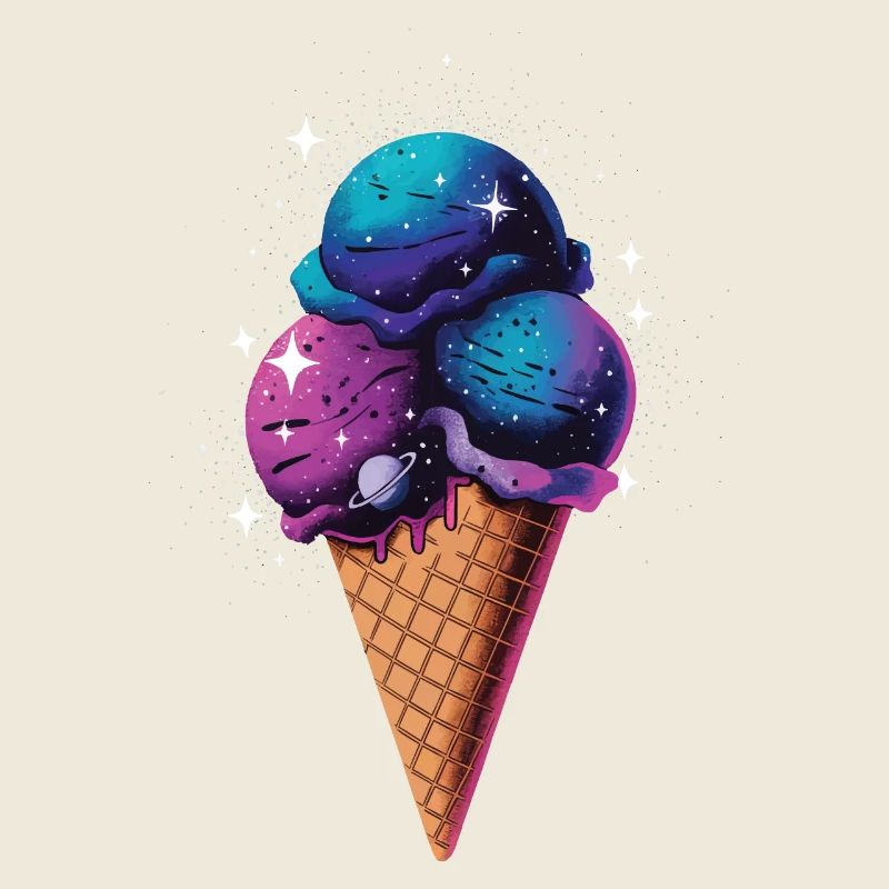 Cone Stars Galaxy Universe Nebula Planet Moon Sky