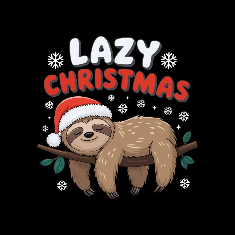 Relaxed Sloth Christmas Mood
