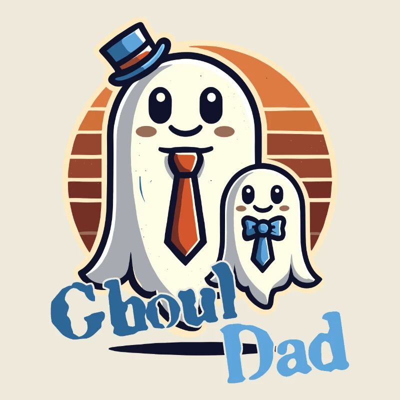 Ghoul Dad Funny Ghost Motif