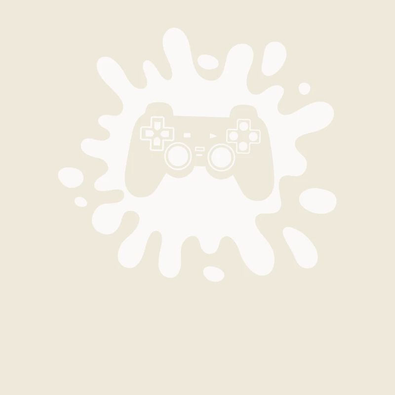 Zocker Splatter-Controller – Retro Gaming Kunst