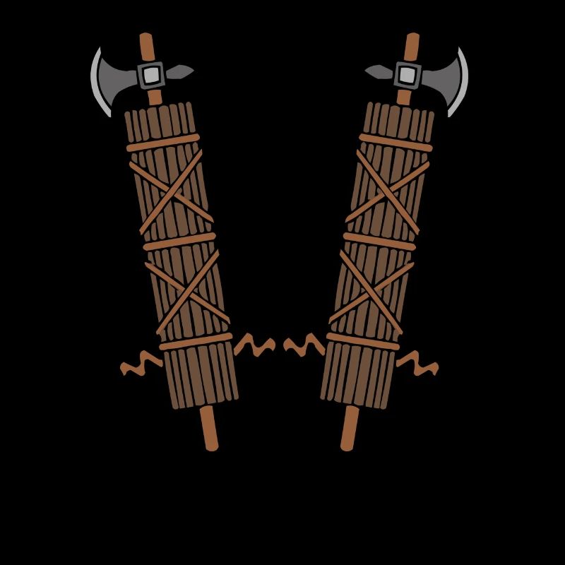 Symbole des faisceaux romains avec double hache -