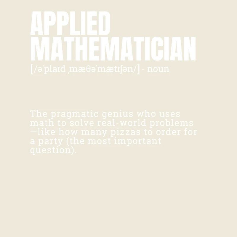 Dictionnaire drôle sur le thème du mathématicien appliqué