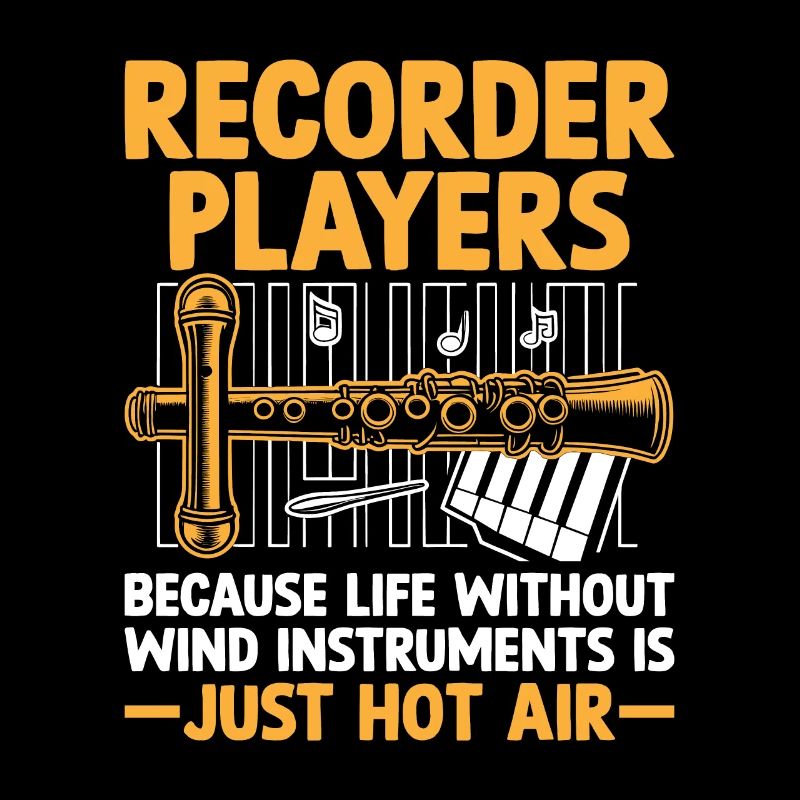 Joueurs de flûte à bec Parce que la vie sans instrument de vent