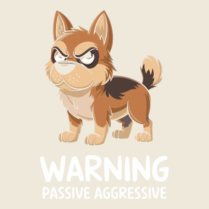 Warnung Passiv Aggressiv Hund