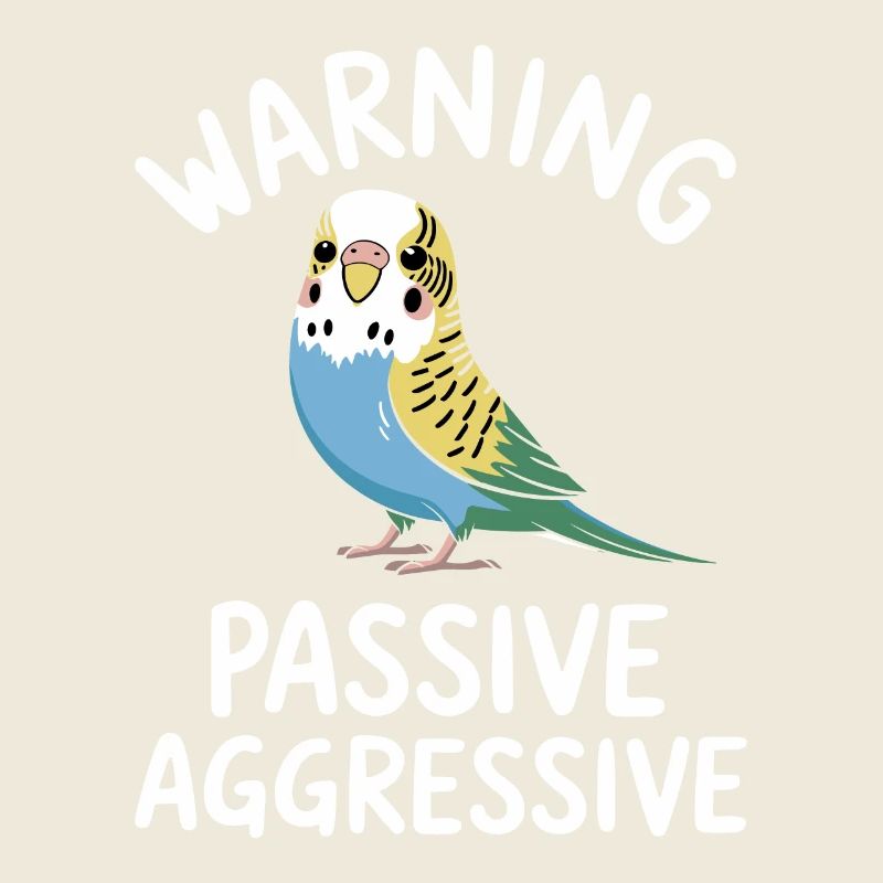 Vorsicht Passiv Aggressiver Wellensittich