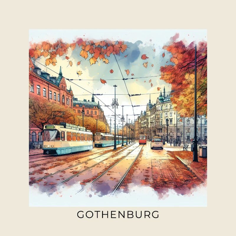 Automne Göteborg Scandinavie Suède Stad