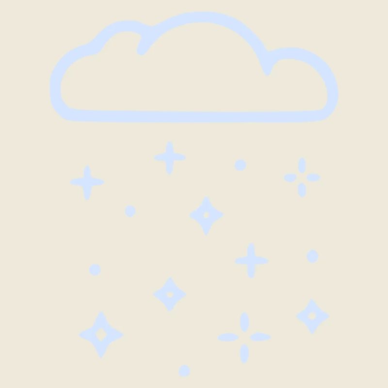 Nuage de paillettes Nuage de pluie
