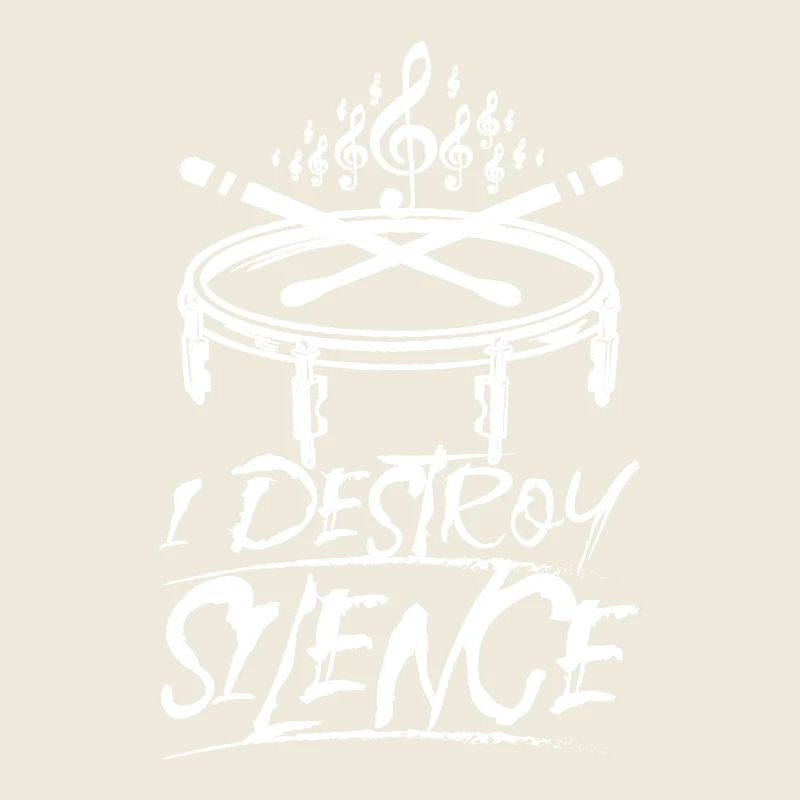 I destroy silence playing Snare drum