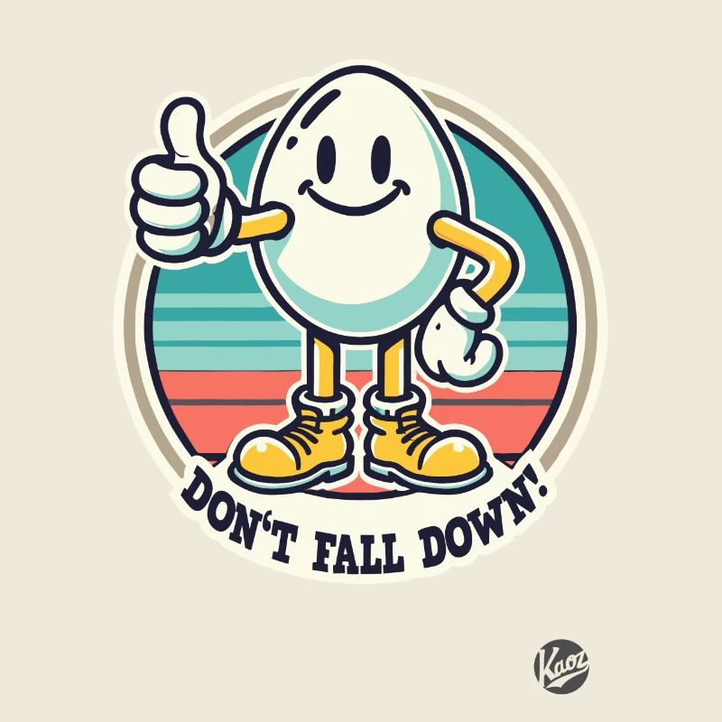 Daumen hoch retro Ei – Nicht fallen!