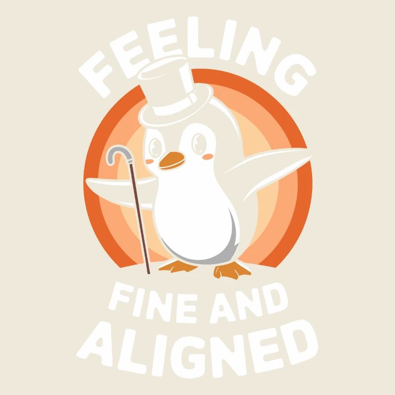 Feeling Fine And Aligned Pinguin Charmant