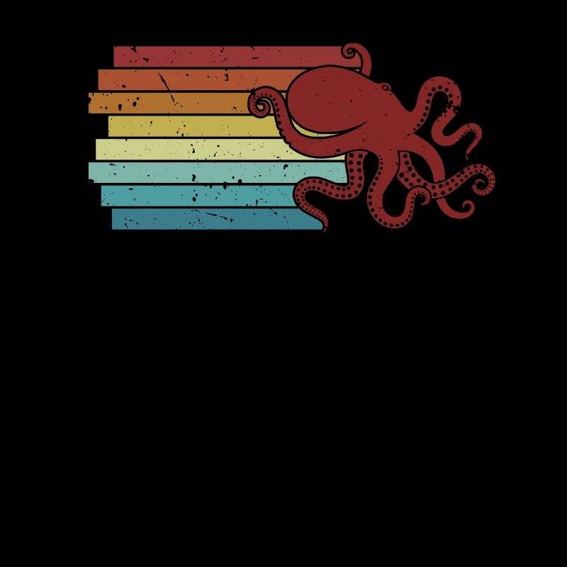 Octopodes rétro Octopoda Cephalopoda Lover Octopus